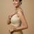 Solid premium silk v neck saree blouse