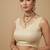 Solid premium silk v neck saree blouse