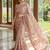 Pink embroidered georgette saree