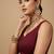 Solid premium silk v neck saree blouse