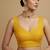 Solid premium silk v neck saree blouse