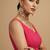 Solid premium silk v neck saree blouse