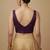 Solid premium silk v neck saree blouse