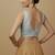 Solid premium silk v neck saree blouse