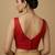 Solid premium silk v neck saree blouse