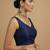 Solid premium silk v neck saree blouse