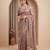 Pink embroidered foil georgette saree