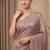 Pink embroidered foil georgette saree