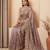 Pink embroidered foil georgette saree