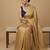Solid premium silk v neck saree blouse