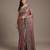 Purple embroidered soft chinon saree