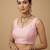 Solid premium silk v neck saree blouse