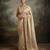 Cream embroidered viscose saree