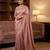 Pink embroidered viscose saree