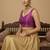 Solid premium silk v neck saree blouse