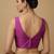 Solid premium silk v neck saree blouse