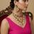 Solid premium silk v neck saree blouse