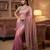 Pink embroidered butti salsa nylon saree