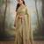 Pista green embroidered butti salsa nylon saree