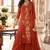 Rust mal chanderi heavy thread embroidery with sequins work readymade salwar kameez