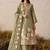 Pista green pure shimmer silk heavy thread embroidery work readymade salwar kameez 