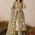 Pista green pure shimmer silk heavy thread embroidery work readymade salwar kameez 