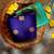 Blue turquoise silk blend jacuard work festival saree with unstitched blouse piece