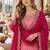 pink chinon readymade suit with embroidery & sequence work