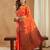 Women's banarasi silk with jacquard woven festive wear saree with blouse