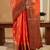 Women's banarasi silk with jacquard woven festive wear saree with blouse