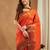 Women's banarasi silk with jacquard woven festive wear saree with blouse
