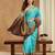 Women's banarasi silk with jacquard woven festive wear saree with blouse