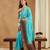 Women's banarasi silk with jacquard woven festive wear saree with blouse