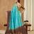 Women's banarasi silk with jacquard woven festive wear saree with blouse