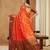 Women's banarasi silk blend with jacquard woven festive wear saree with blouse