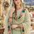 green georgette stitched semi stitched suit with embroidery & sequence work