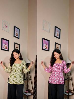 Women floral printed floral kurta 2