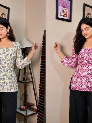 Women floral printed floral kurta 2