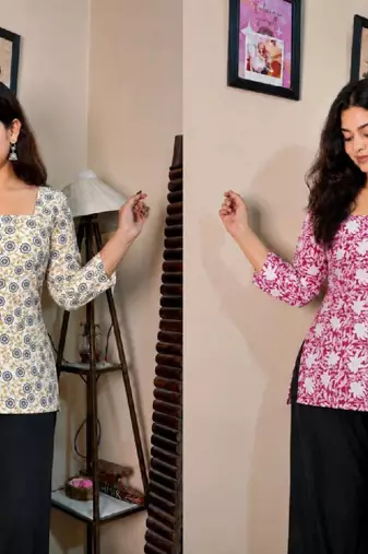 Women floral printed floral kurta