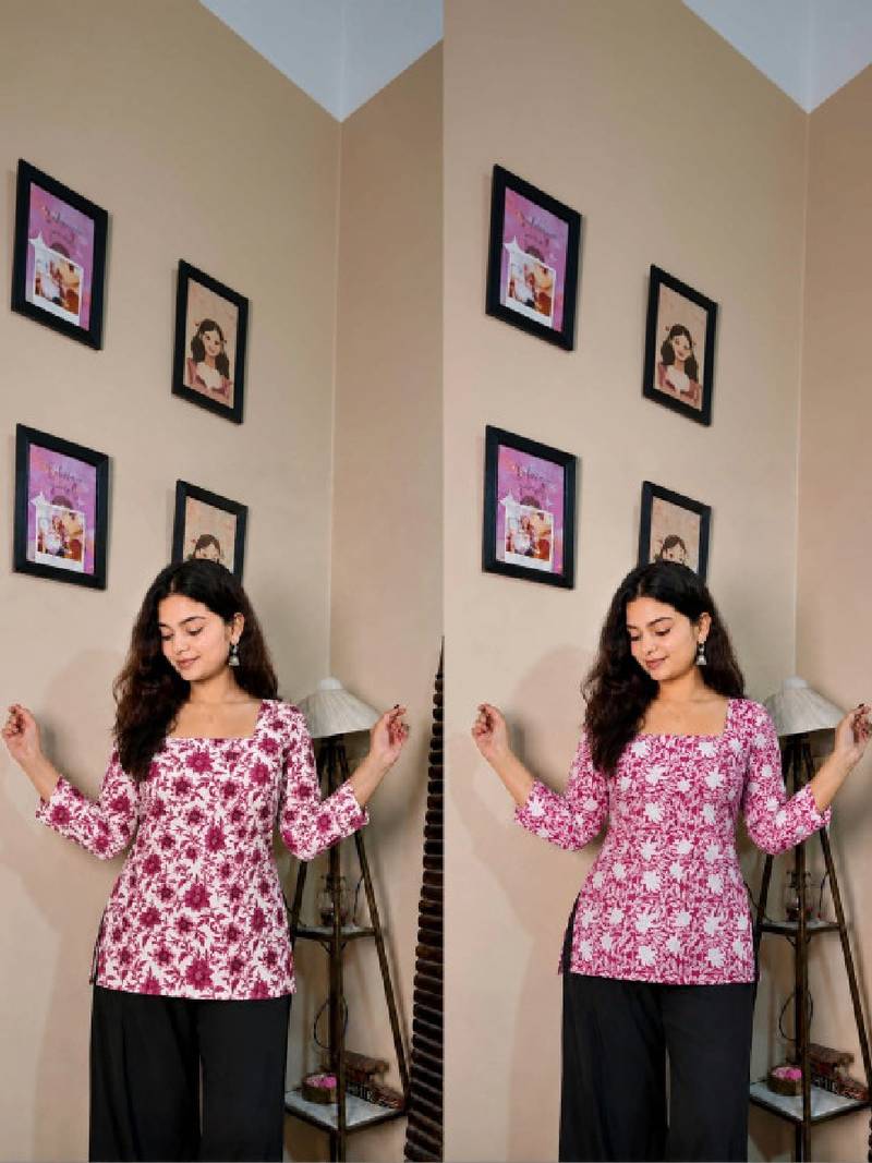 Women floral printed floral kurta