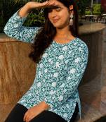 Women floral printed indie florals kurta
