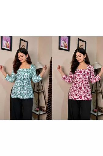Women floral printed floral kurta