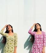 Women floral printed floral kurta