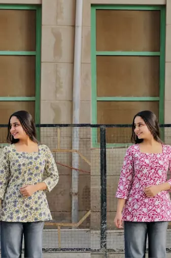 Women floral printed indie florals kurta