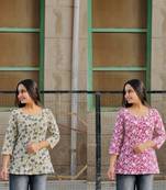 Women floral printed indie florals kurta