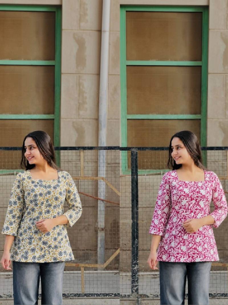 Women floral printed indie florals kurta