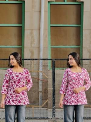 Women floral printed kurta 1