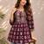 Women ethnic motifs printed thread work indie prints kurta