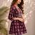 Women ethnic motifs printed thread work indie prints kurta