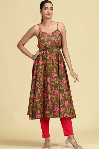 Women floral printed floral kurta
